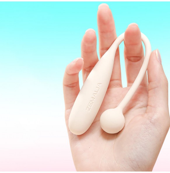 ZEMALIA - Pleasure Vibrating Egg (Chargeable - Beige)